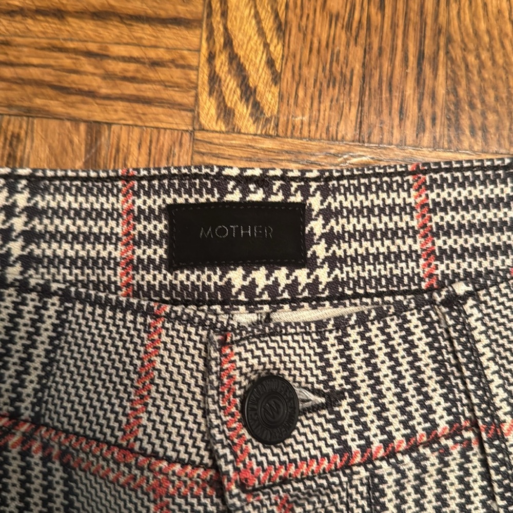 MOTHER Red and Black Chinos with Sporty Side Stripes - Picture 2 of 4